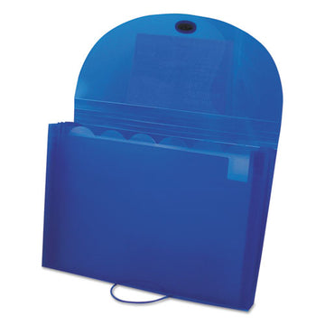 C-Line® Expanding Files, 1.63" Expansion, 7 Sections, Letter Size, Blue freeshipping - TVN Wholesale